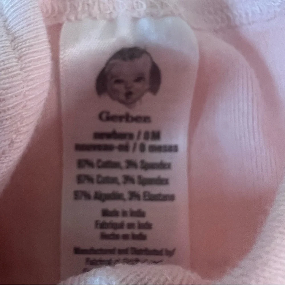 Bundle Gerber Baby Sleeper Pajamas Newborn 0M Mint Pink Plaid Footless Rompers